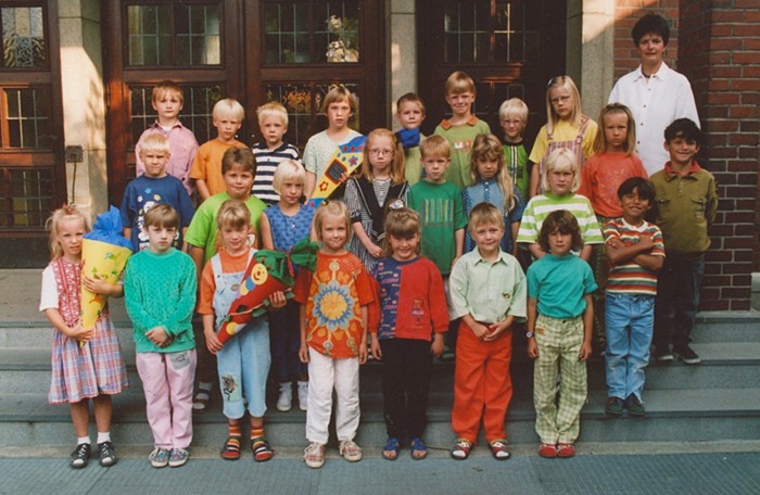 1997 Klasse 1b - Klassenlehrerin Petra Schilgen